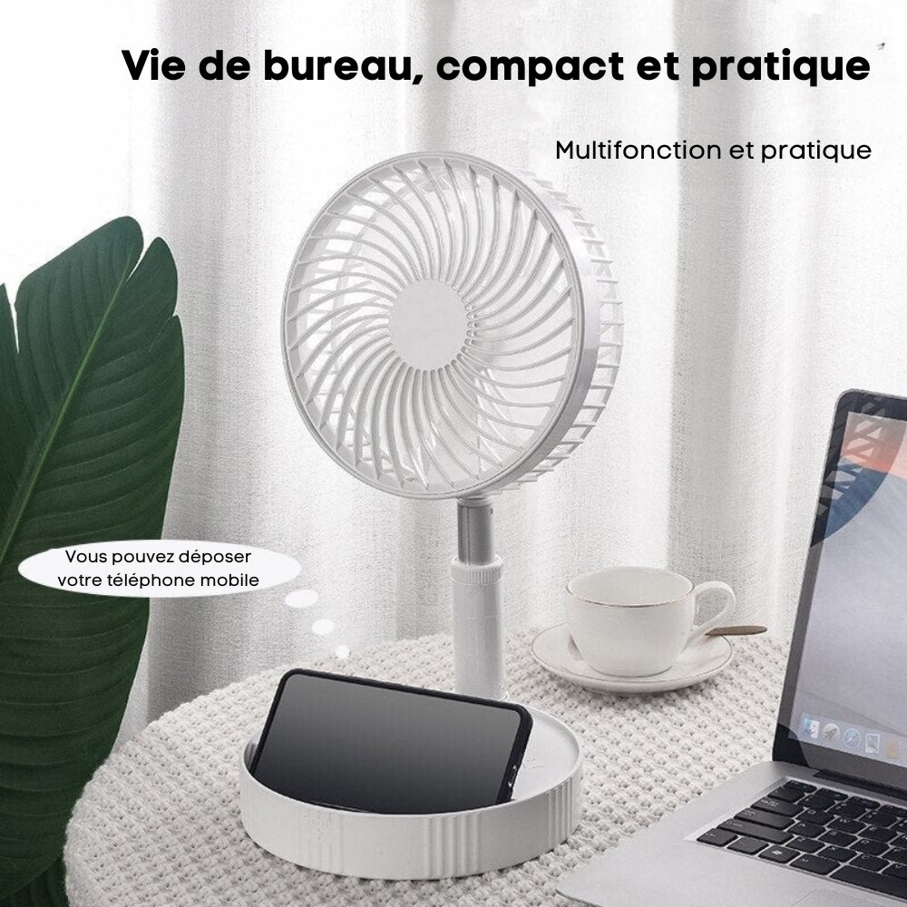 FoldAir - Cordless Retractable Portable Fan